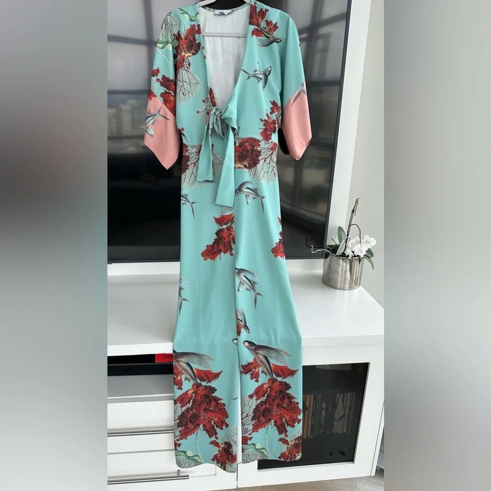 SOLD•PatBo Fish Kimono silk Sleeves - Picture 4 of 6